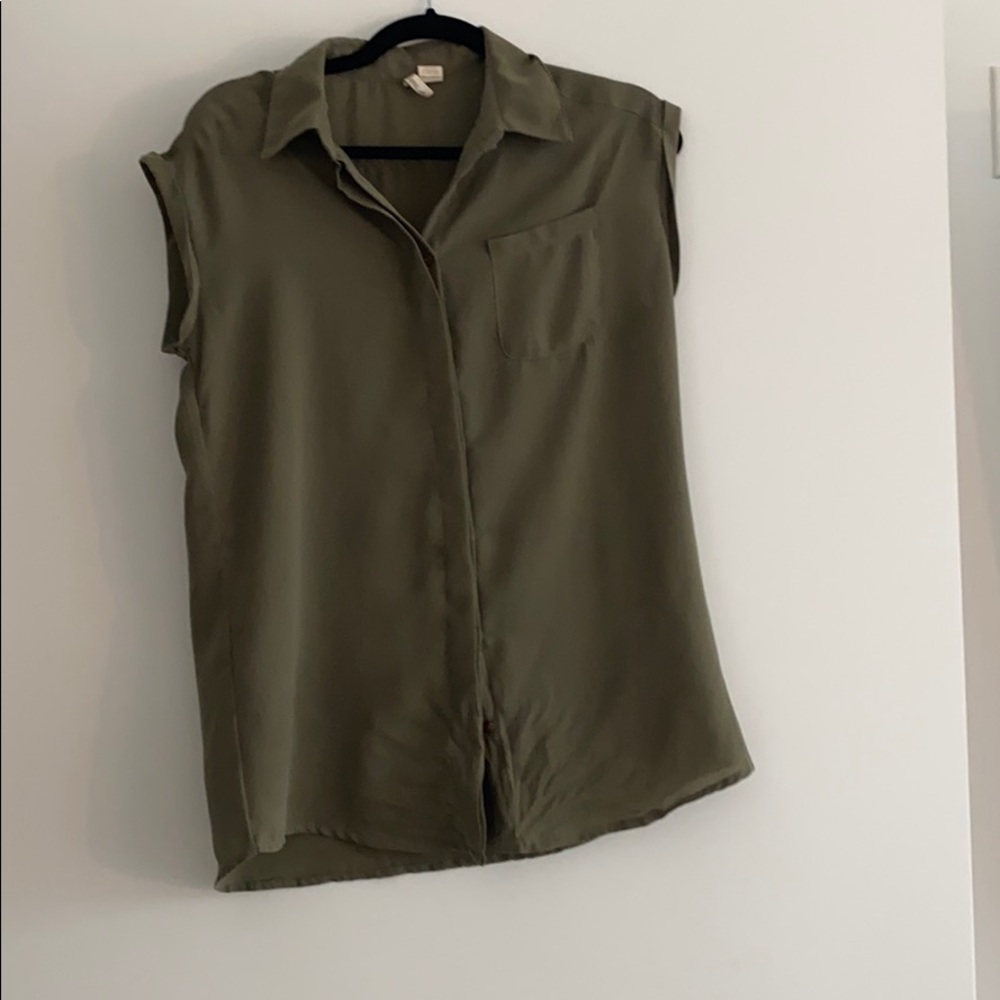 Japna army green blouse